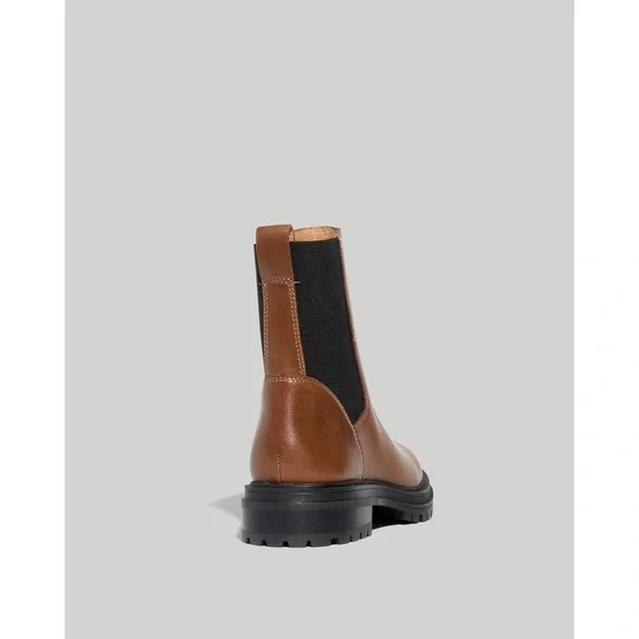 🆕 Madewell The Bradley Chelsea Lugsole Boots in Stable Brown - Picture 3 of 7